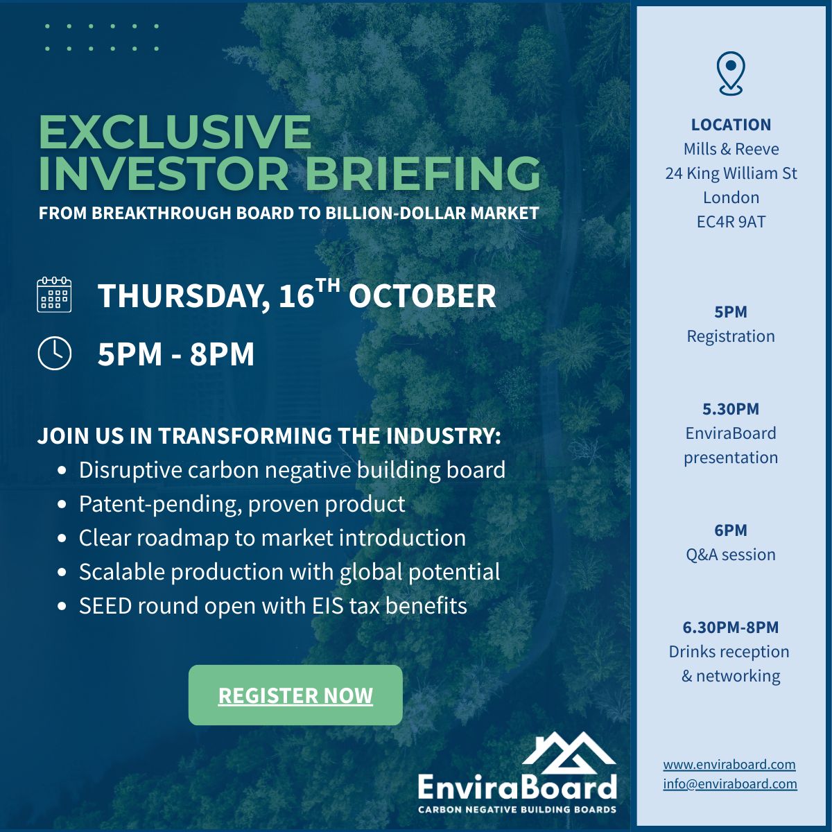 Join us for our exclusive investor briefing in London on 16 October.